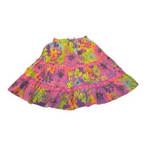 Younglands‎ Vintage Y2K Floral Skirt Kids Size 6